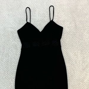 Black mini dress